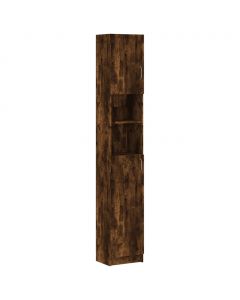 Badezimmerschrank Räuchereiche 32x25,5x190 cm Holzwerkstoff