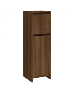 Badschrank Braun Eichen-Optik 30x30x95 cm Holzwerkstoff