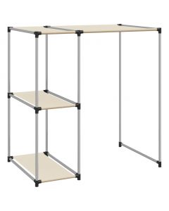 Waschmaschinenregal Creme 87x55x90,5 cm Eisen