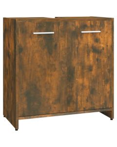 Badschrank Räuchereiche 60x33x60 cm Holzwerkstoff