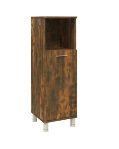 Badschrank Räuchereiche 30x30x95 cm Holzwerkstoff