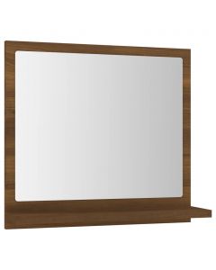 Badspiegel Braun Eichen-Optik 40x10,5x37 cm Holzwerkstoff