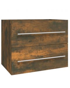 Waschbeckenschrank Räuchereiche 60x38,5x48 cm Holzwerkstoff