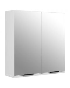Bad-Spiegelschrank Hochglanz-Weiß 64x20x67 cm