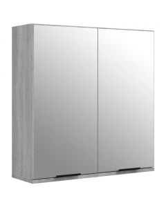 Bad-Spiegelschrank Grau Sonoma 64x20x67 cm