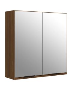 Bad-Spiegelschrank Braun Eichen-Optik 64x20x67 cm