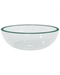 Waschbecken Hartglas 35x12 cm Transparent