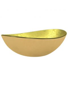 Waschbecken Hartglas 54,5x35x15,5 cm Golden