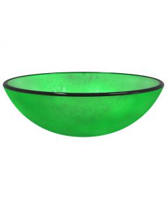 Waschbecken Hartglas 42x14 cm Grün