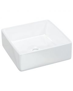 Waschbecken Weiß 37x37x13 cm Keramik Quadratisch