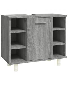 Badschrank Grau Sonoma 60x32x53,5 cm Holzwerkstoff