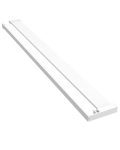 Duschablage für Begehbare Dusche Weiß 115 cm Aluminium