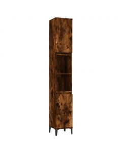 Badschrank Räuchereiche 30x30x190 cm Holzwerkstoff