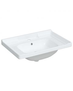 Waschbecken Weiß 71x48x23 cm Rechteckig Keramik