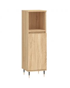 Badschrank Sonoma-Eiche 30x30x100 cm Holzwerkstoff