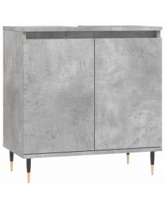 Badschrank Betongrau 58 x 33 x 60 cm Holzwerkstoff