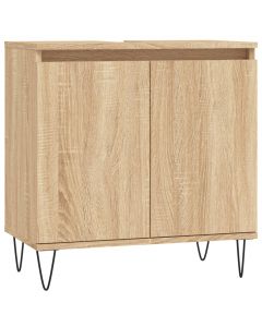 Badschrank Sonoma-Eiche 58x33x60 cm Holzwerkstoff