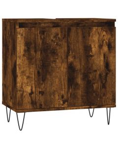 Badschrank Räuchereiche 58x33x60 cm Holzwerkstoff