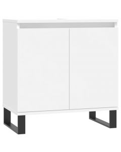 Badezimmerschrank Weiß 58x33x60 cm Holzwerkstoff