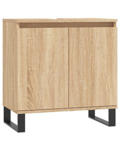 Badschrank Sonoma-Eiche 58x33x60 cm Holzwerkstoff