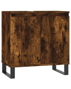 Badschrank Räuchereiche 58x33x60 cm Holzwerkstoff