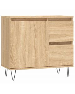 Badschrank Sonoma-Eiche 65x33x60 cm Holzwerkstoff