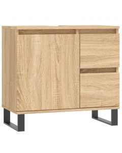 Badschrank Sonoma-Eiche 65x33x60 cm Holzwerkstoff