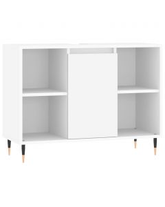 Badschrank Weiß 80x33x60 cm Holzwerkstoff