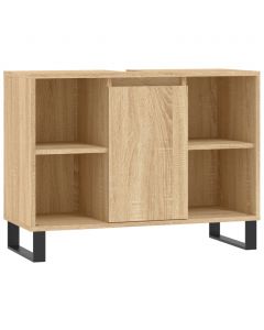 Badschrank Sonoma-Eiche 80x33x60 cm Holzwerkstoff
