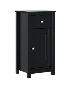Badschrank BERG Schwarz 40x34x80 cm Massivholz Kiefer