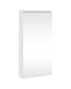 Eck-Spiegelschrank Weiß 30x24x60 cm