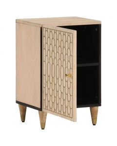 Badschrank 38x33x58 cm Massivholz Mango