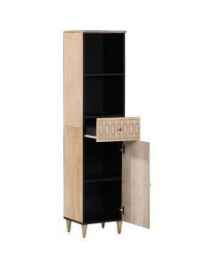 Badschrank 38x33x160 cm Massivholz Mango