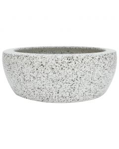 Aufsatzwaschbecken Grau Rund Ø41x14 cm Keramik