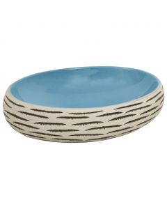 Aufsatzwaschbecken Mehrfarbig Oval 59x40x15 cm Keramik