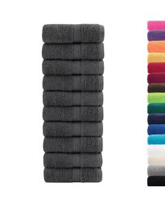 Premium-Seiftücher SOLUND 50 Stk. Anthrazit 30x30 cm 600 g/m²