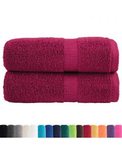 Premium-Seiftücher SOLUND 2 Stk. Bordeaux 30x30 cm 600 g/m²