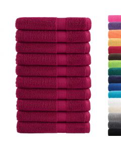 Premium-Saunatücher SOLUND 10 Stk Bordeaux 80x200 cm 600 g/m²