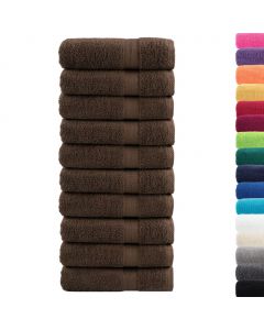 Premium-Badetücher SOLUND 10 Stk. Braun 100x150 cm 600 g/m²