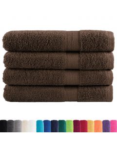 Premium-Saunatücher SOLUND 4 Stk Braun 80x200 cm 600 g/m²