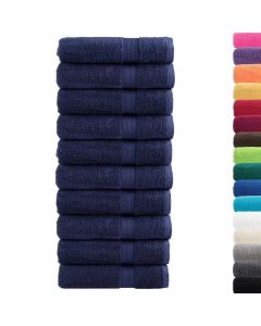 Premium-Duschtücher SOLUND 10 Stk. Marineblau 70x140cm 600 g/m²