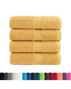 Premium-Seiftücher SOLUND 4 Stk. Gold 30x30 cm 600 g/m²