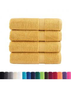 Premium-Badetücher SOLUND 4 Stk. Gold 100x150 cm 600 g/m²