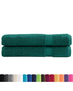 Premium-Saunatücher SOLUND 2 Stk. Grün 80x200 cm 600 g/m²
