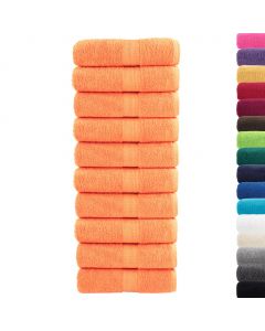 Premium-Seiftücher SOLUND 10 Stk. Orange 30x30 cm 600 g/m²