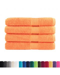 Premium-Handtücher SOLUND 4 Stk. Orange 100x200 cm 600 g/m²