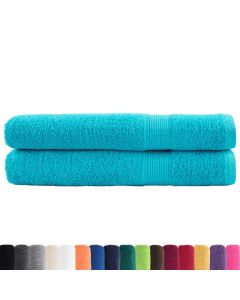 Premium-Handtücher SOLUND 2 Stk. Türkis 100x200 cm 600 g/m²
