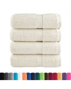 Premium-Seiftücher SOLUND 4 Stk. Cremeweiß 30x30 cm 600 g/m²