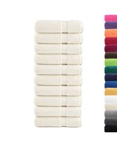 Premium-Handtücher SOLUND 10 Stk. Cremeweiß 50x100 cm 600 g/m²