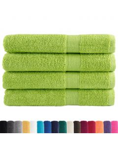 Premium-Saunatücher SOLUND 4 Stk. Apfelgrün 80x200 cm 600 g/m²